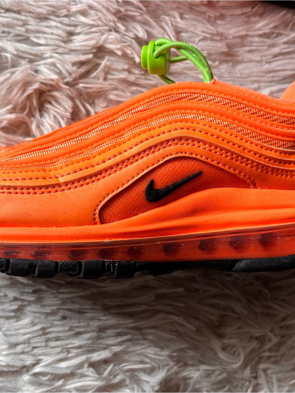 Nike Air Max 97 Atomic Orange/Black DM8338-800 Women’s Size 7.5 - Picture 8 of 9